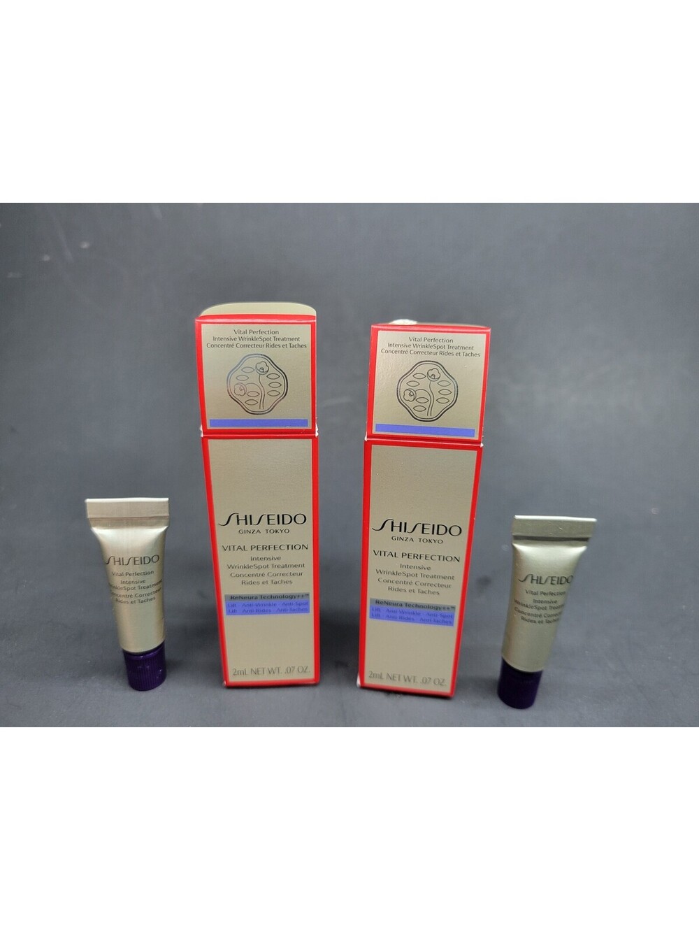 2Pc Shiseido Vital Perfection Intensive Wrinkle Spot Treatment 2mL / 0.07oz  NIB